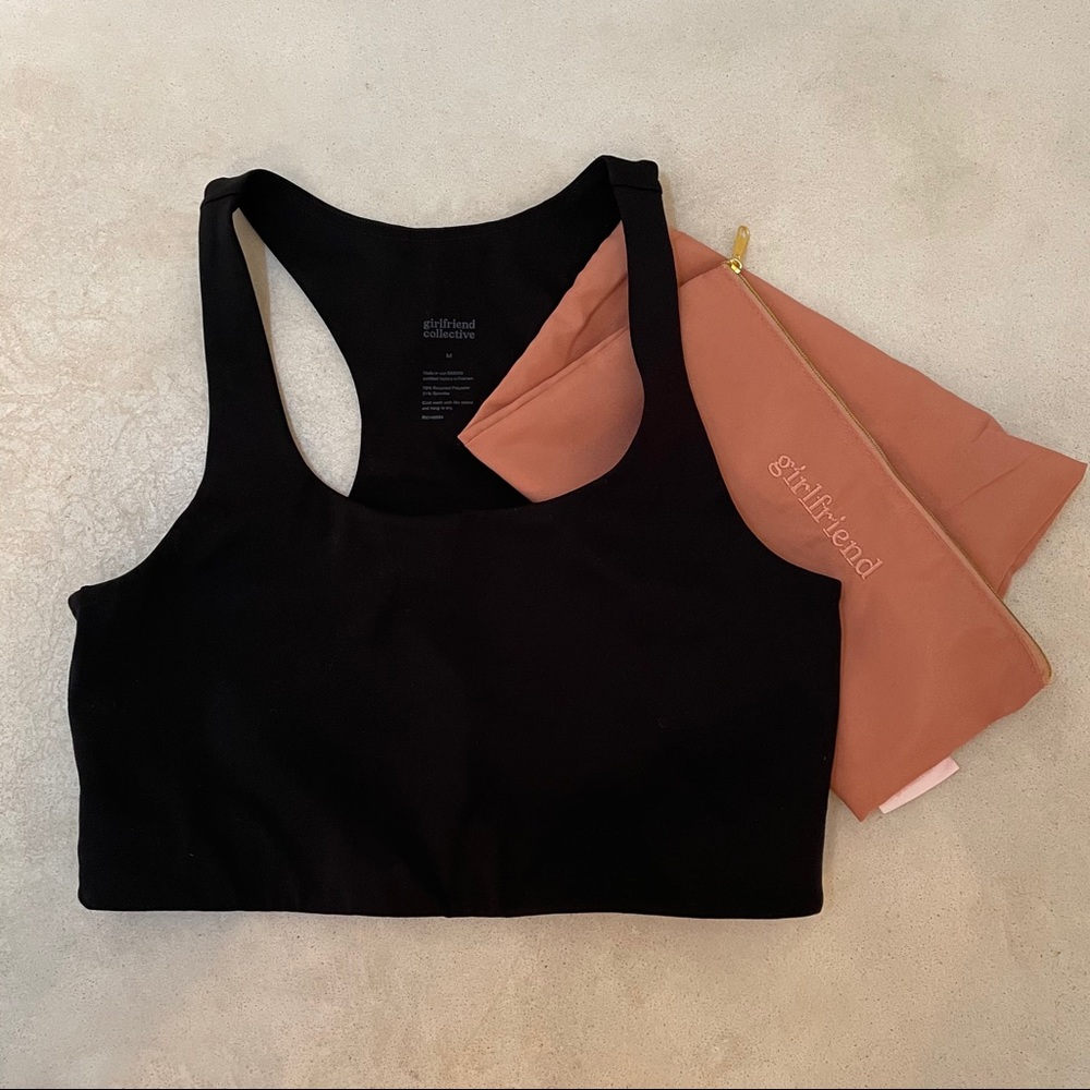 Girlfriend Collective Paloma bra in black SZ M.